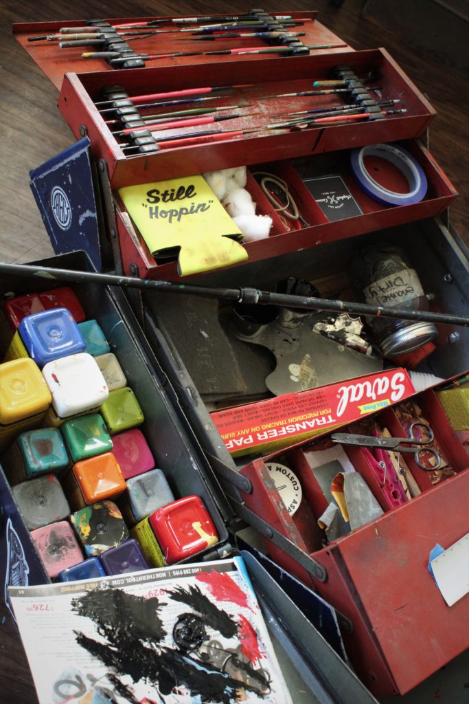 Kate Cook's Traveling Art Tool Box 