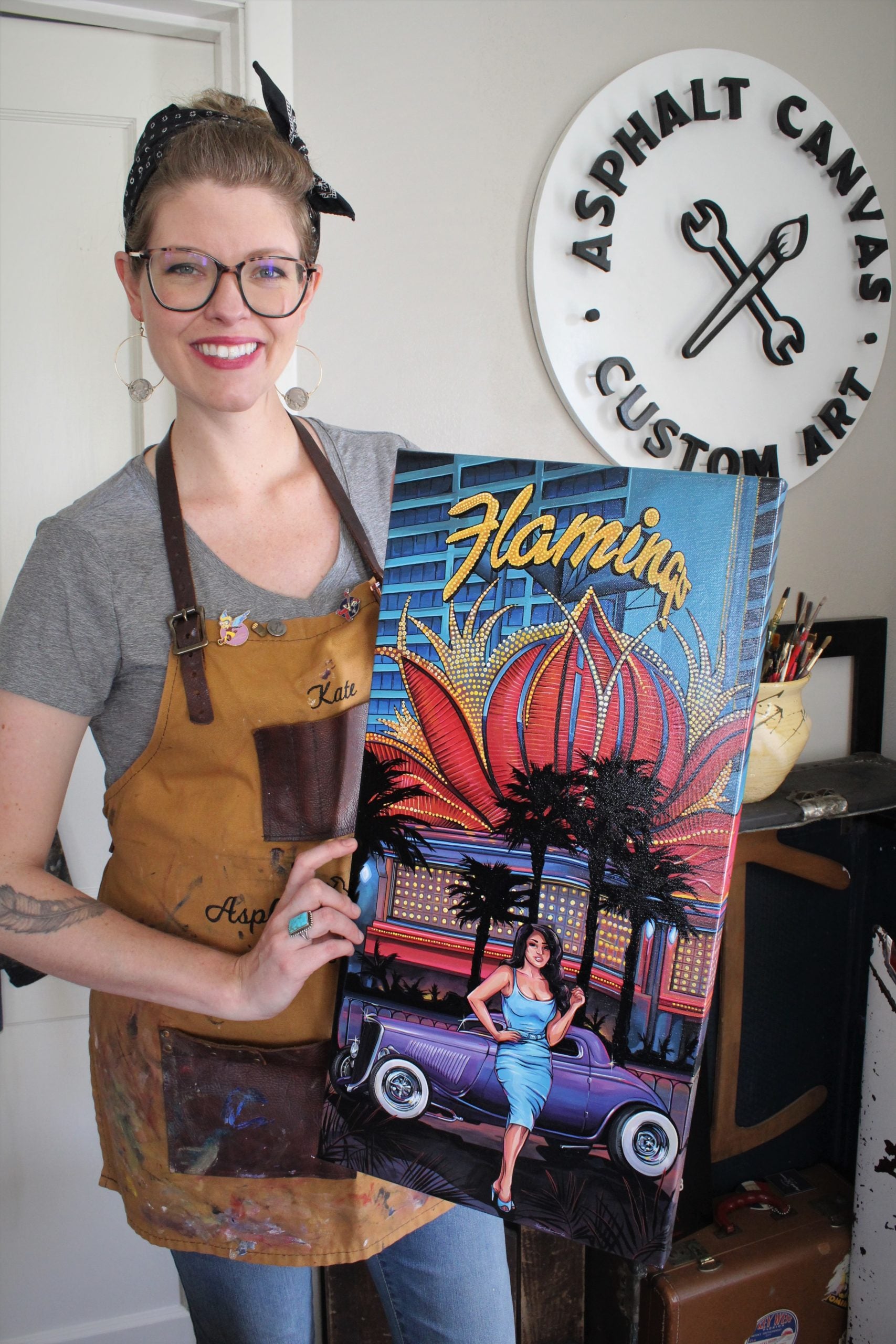 ケイタ　キャンバスアート！ Jeff Kendall Reissue Skateboard Deck Santa Cruz White Pumpkin