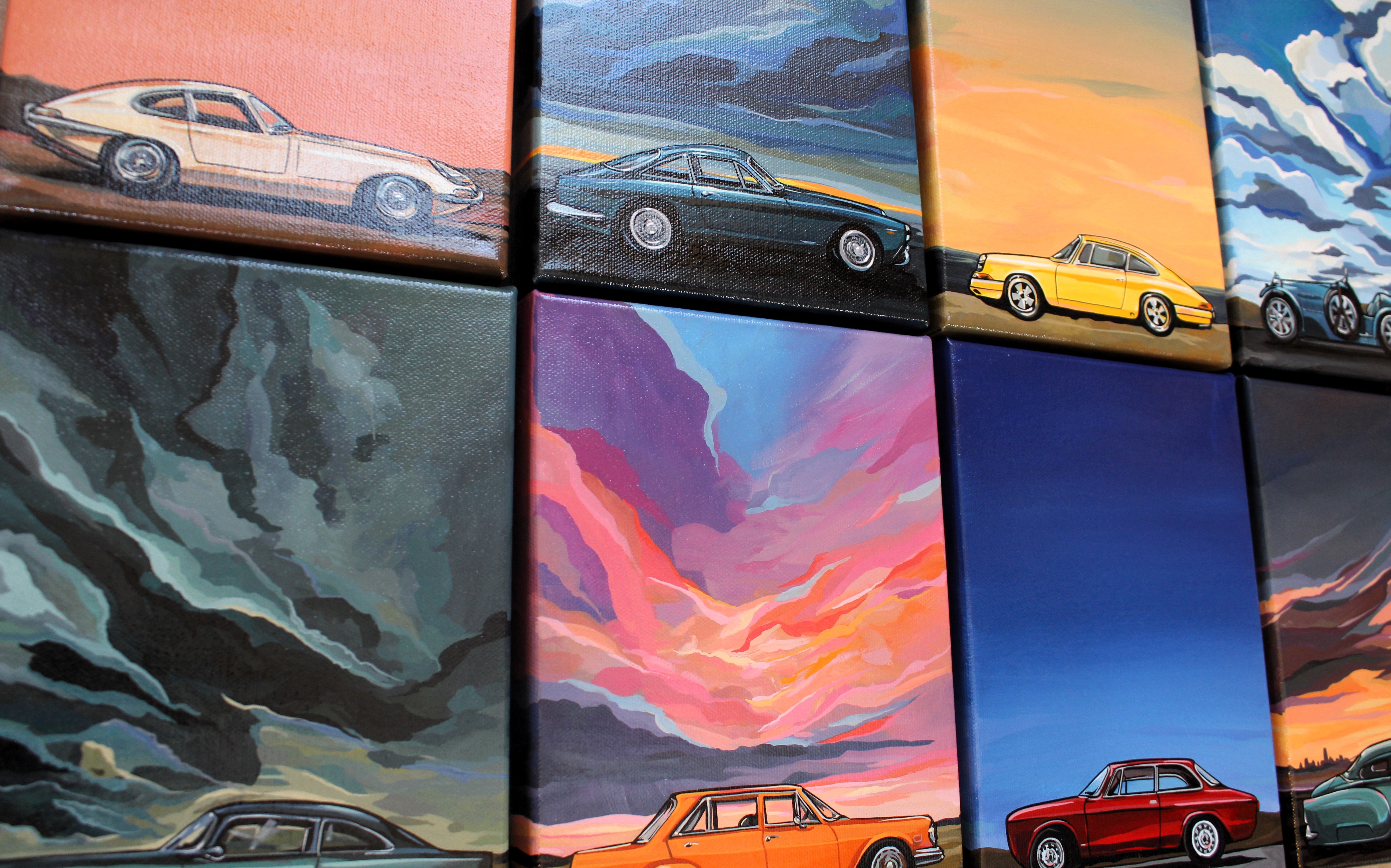 Idle Sunset – Asphalt Canvas Custom Art