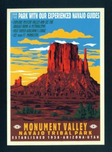 Original Post Card for Monument Valley