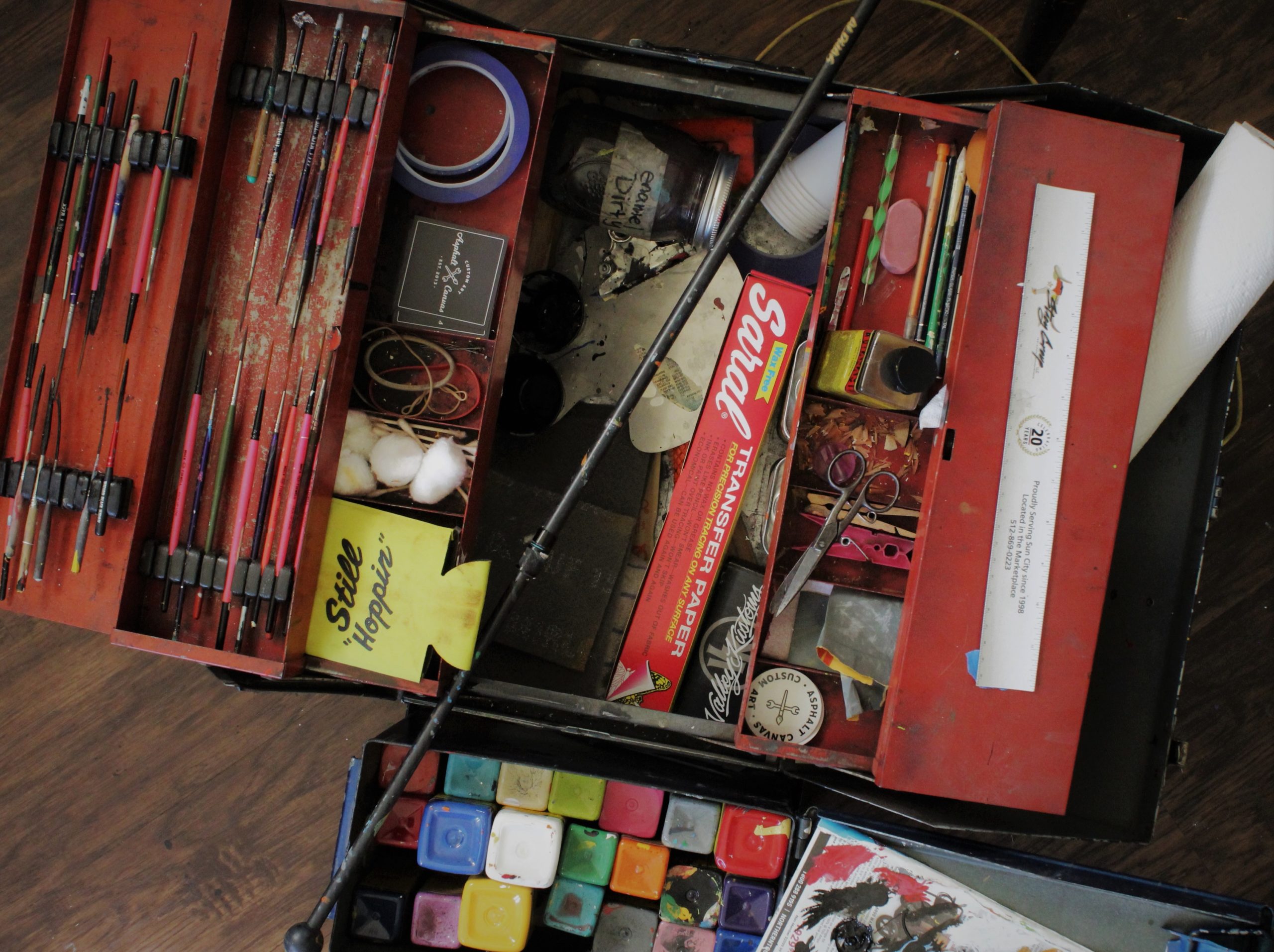 What's Inside My Art Tool Box? The Check List! - Asphalt Canvas