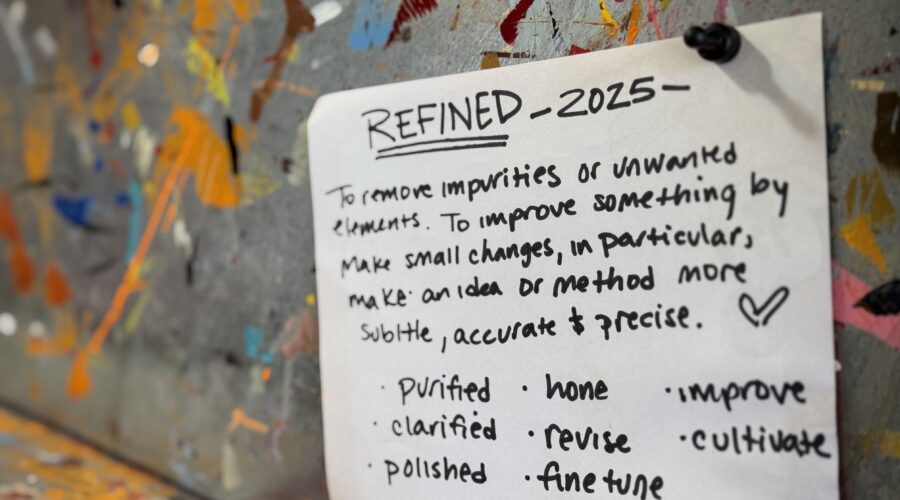 Asphalt Canvas Custom Art Word of the Year: Refine